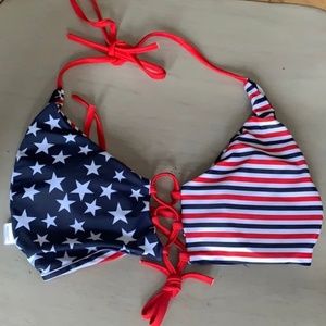 NEW! Reversible 4th of July America Bikini Top